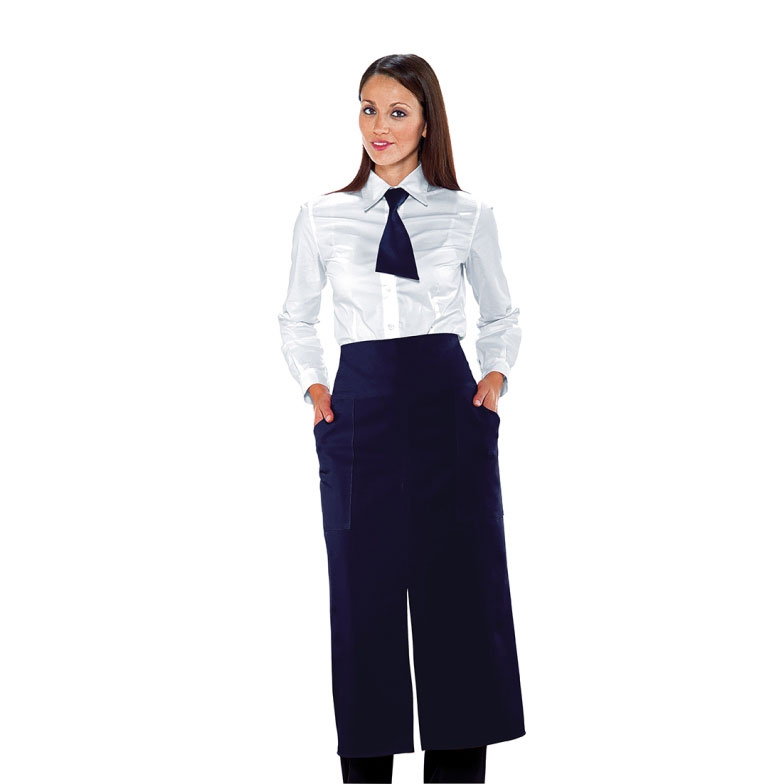 Casolaro Hotellerie Spa Blue French Apron with slit Casolaro Hotellerie SpA