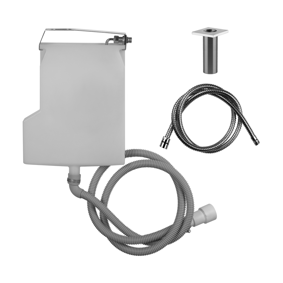 RETTANGOLO Sistema di recupero acqua per flessibile doccetta, installazione bordo vasca. Non abbinabile a 01669, 01658, 01663 e 01664.-01767#030
