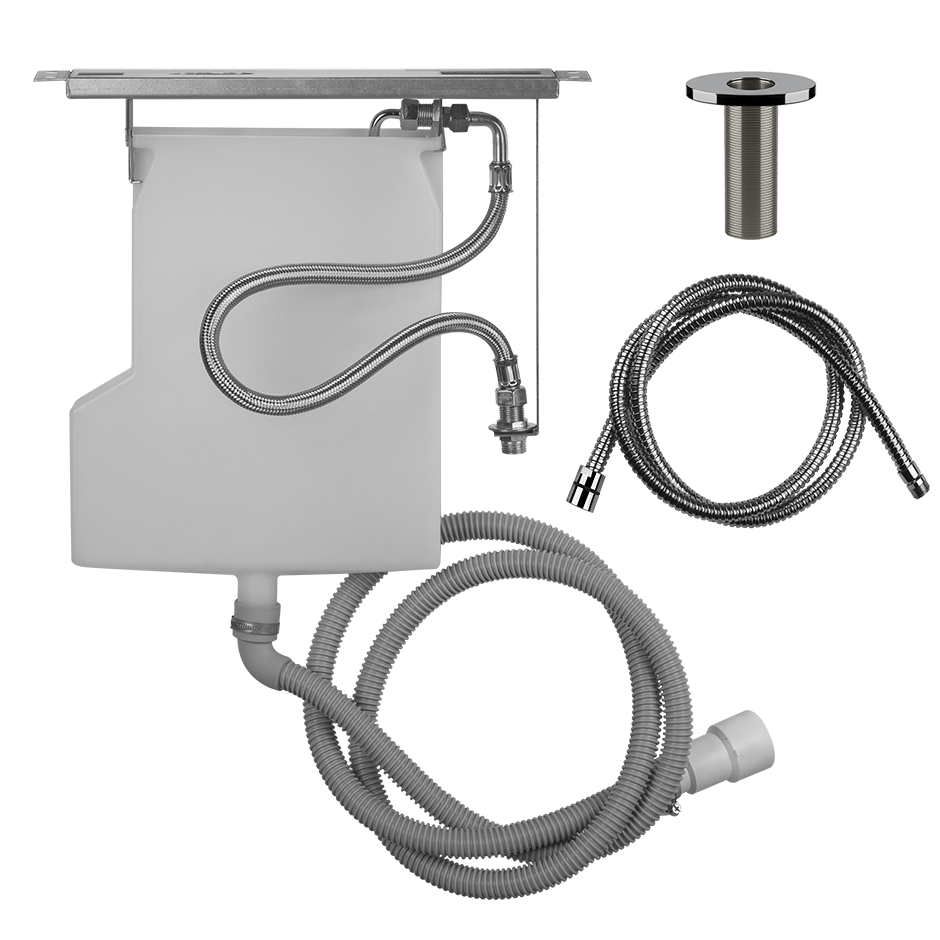 ORIGINI Sistema di recupero acqua per flessibile doccetta bordo vasca, installazione su muretto. Non abbinabile a 01669, 01658, 01663 e 01664.-01785#030