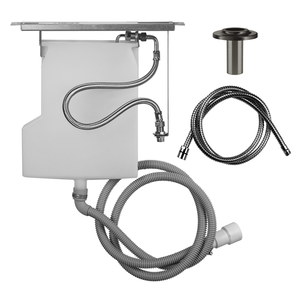 INCISO - Sistema di recupero acqua per flessibile doccetta bordo vasca, installazione su muretto. Non abbinabile a 01669, 01658, 01663 e 01664.-01813#030