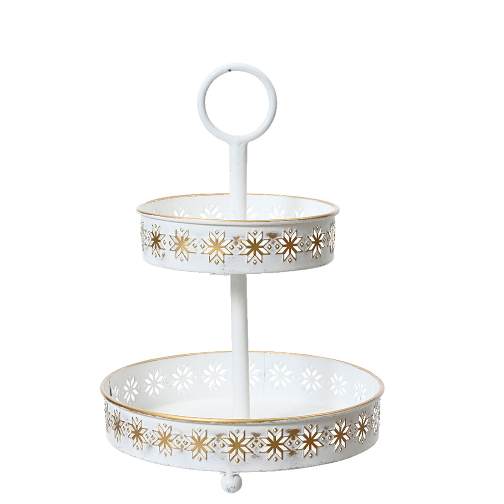 Casolaro Hotellerie Spa White and gold riser with 2 tops Casolaro Hotellerie SpA