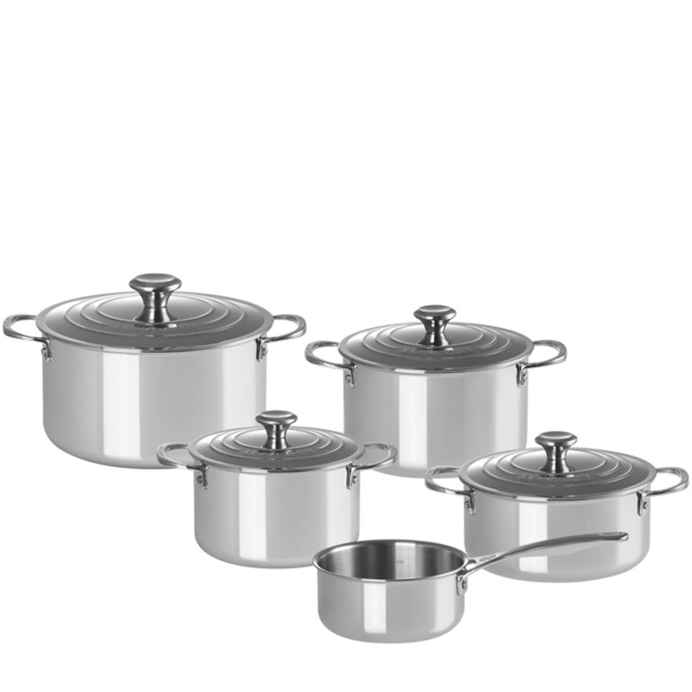 Casolaro Hotellerie Spa Le creuset 5-piece stainless steel set Le Creuset