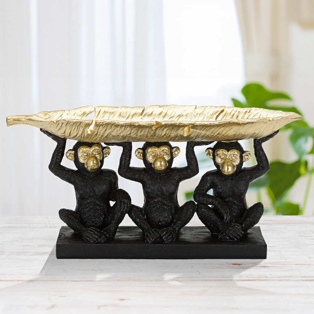 Casolaro Hotellerie Spa Tray with three monkeys Casolaro Hotellerie SpA