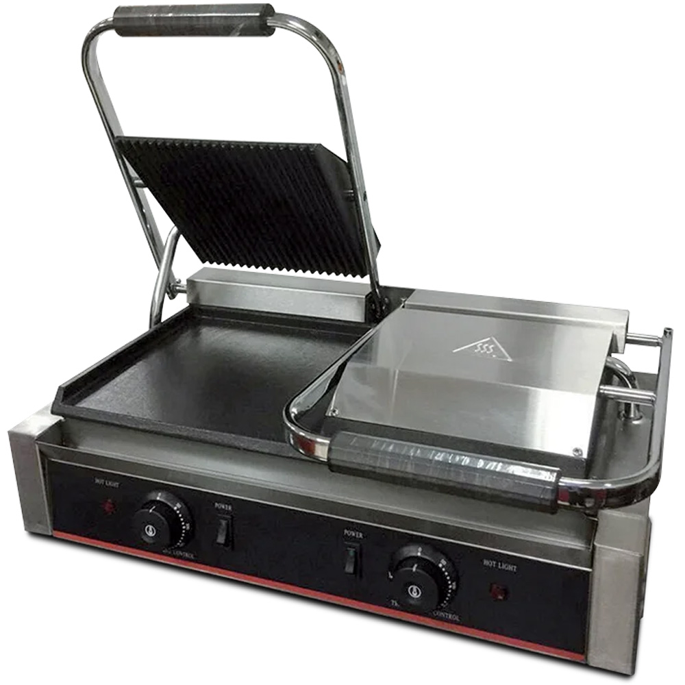 Casolaro Hotellerie Spa Double sandwich plate - smooth/griddle Casolaro Hotellerie SpA