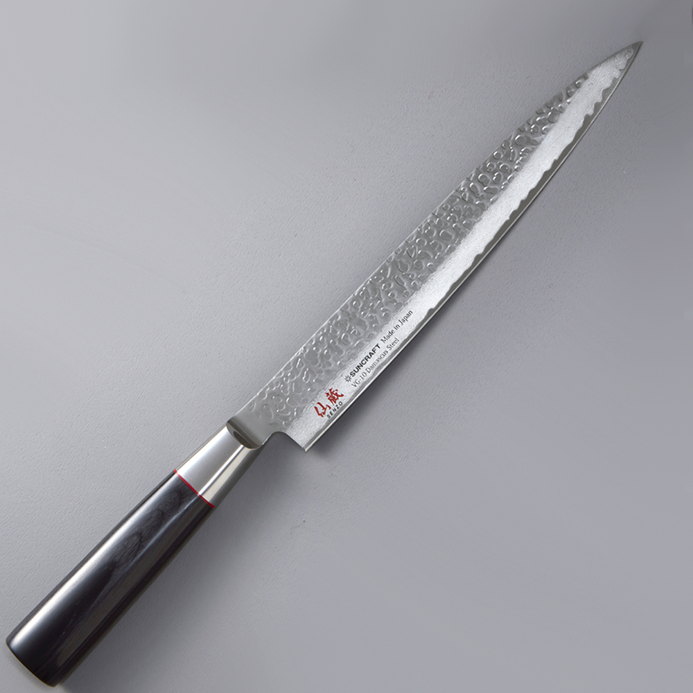 Casolaro Hotellerie Spa Sashimi knife with hammered blade 21 cm Casolaro Hotellerie SpA