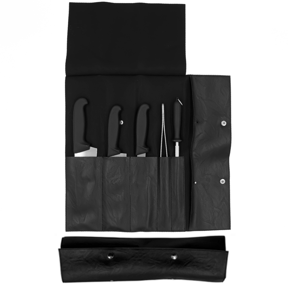 Casolaro Hotellerie Spa Black eco-leather knife bag Casolaro Hotellerie SpA
