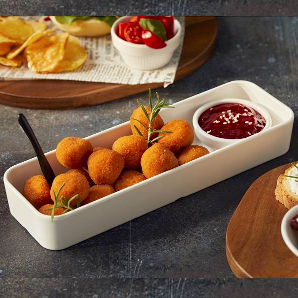 Casolaro Hotellerie Spa White melamine tray cm 28x9 Casolaro Hotellerie SpA