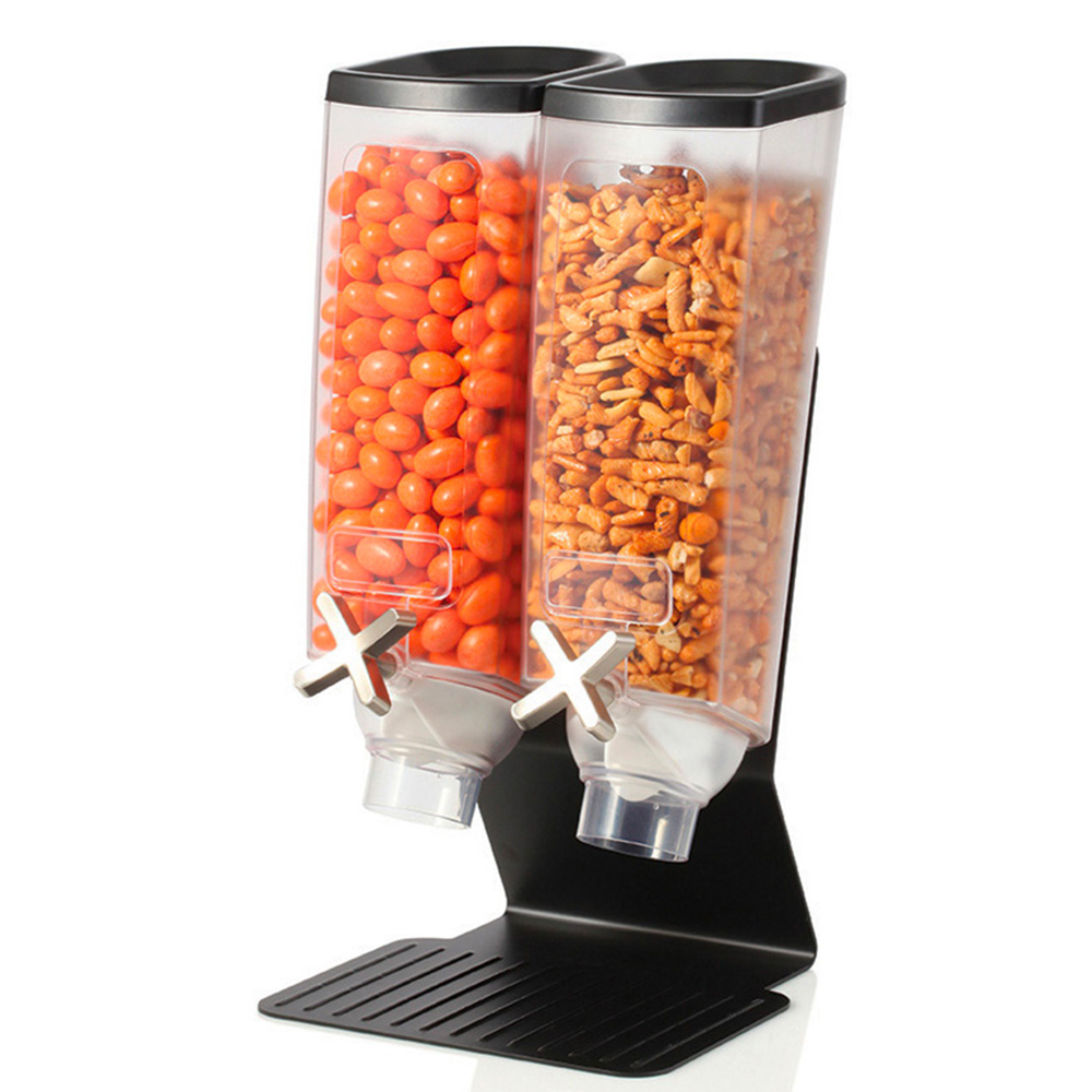 Casolaro Hotellerie Spa Double cereal dispenser with black base Rosseto