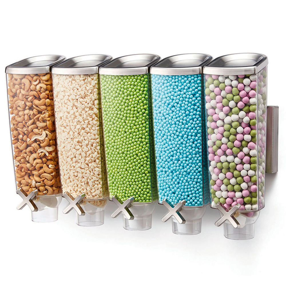 Casolaro Hotellerie Spa Wall cereal dispenser - five containers Rosseto
