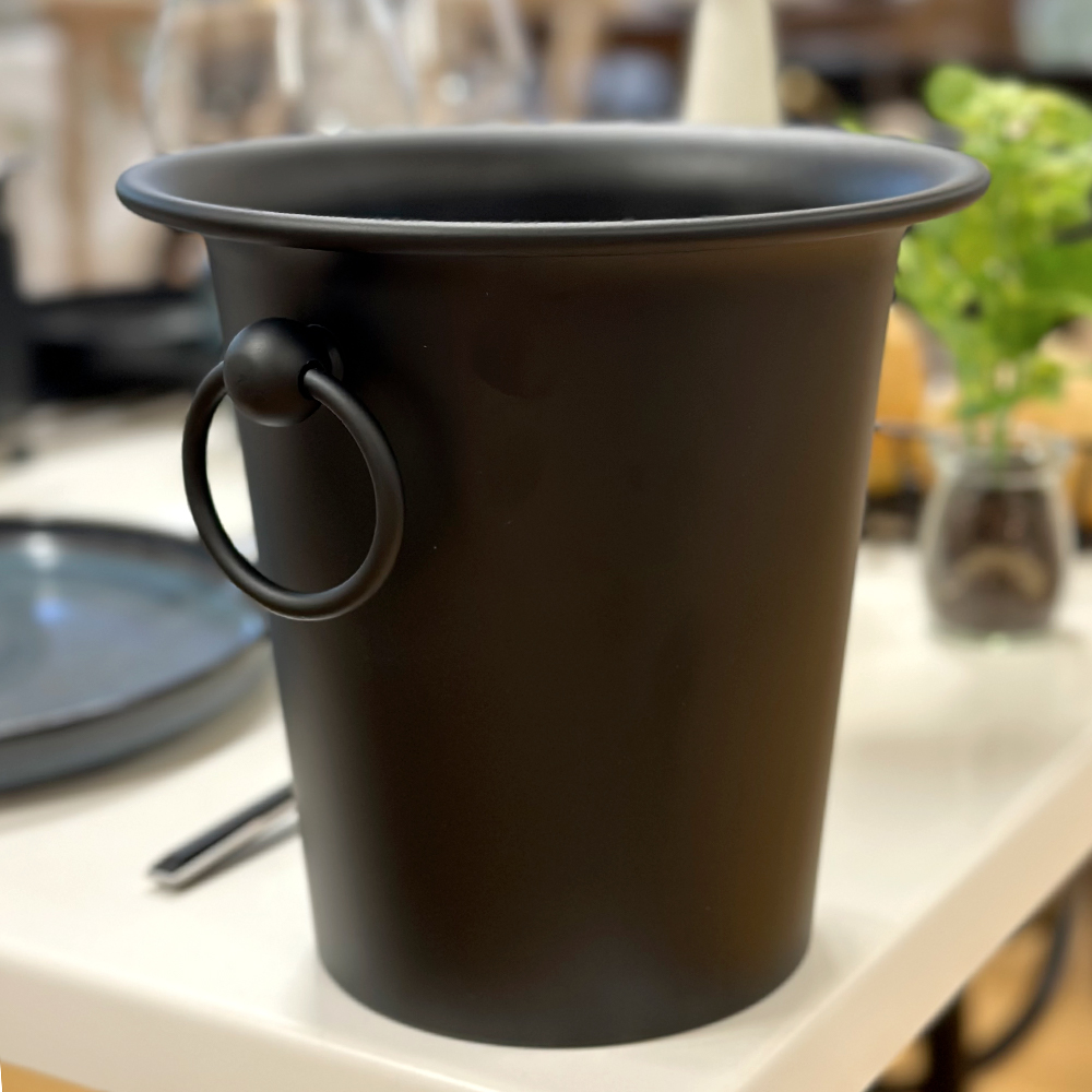 Casolaro Hotellerie Spa Black ice bucket with black handles Landhaus