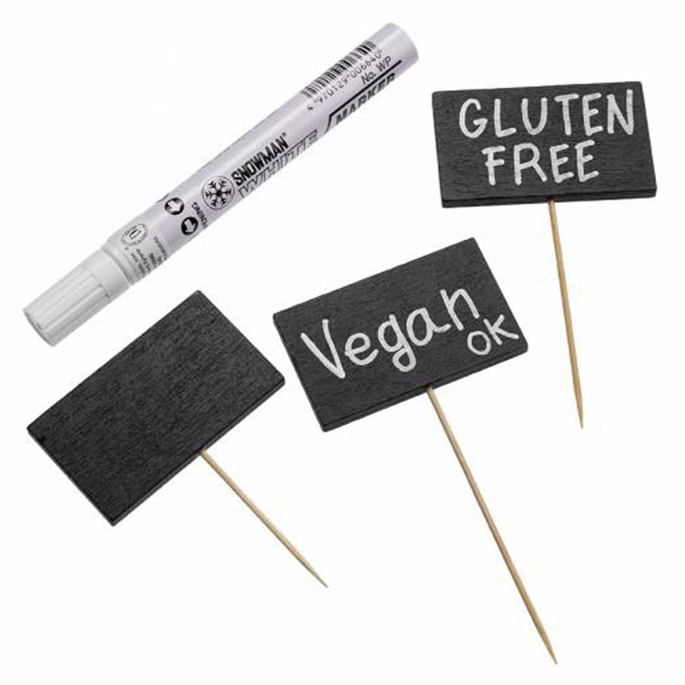 Casolaro Hotellerie Spa Set 50 Skewers with blackboard cm. 12 Casolaro Hotellerie SpA