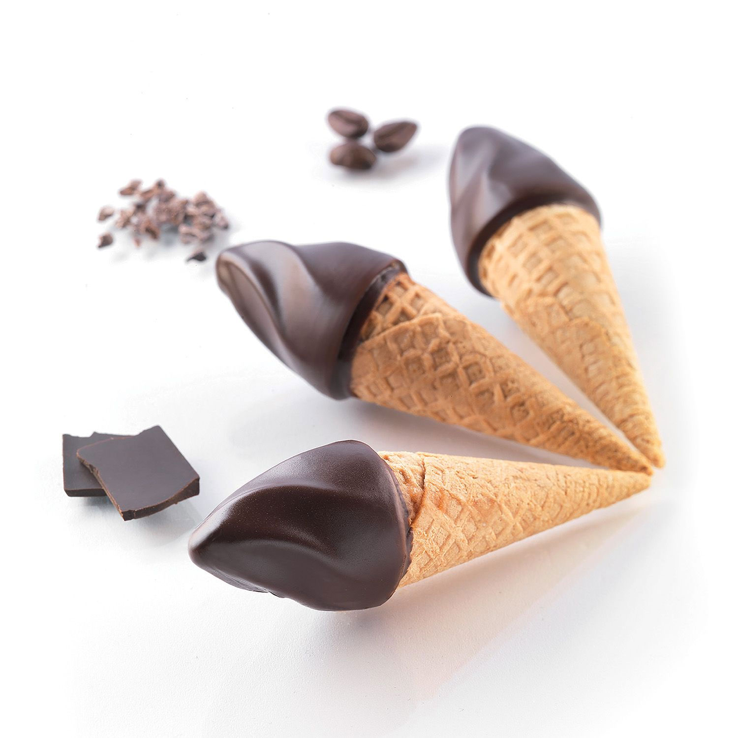 Casolaro Hotellerie Spa Flame silicone mold for ice cream Silikomart