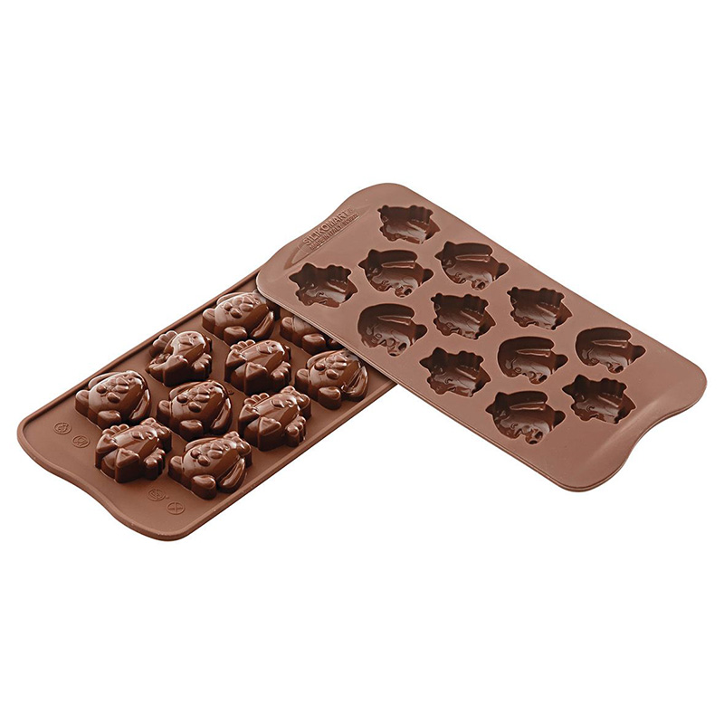 Casolaro Hotellerie Spa Easter Friends mold for 12 chocolates Silikomart