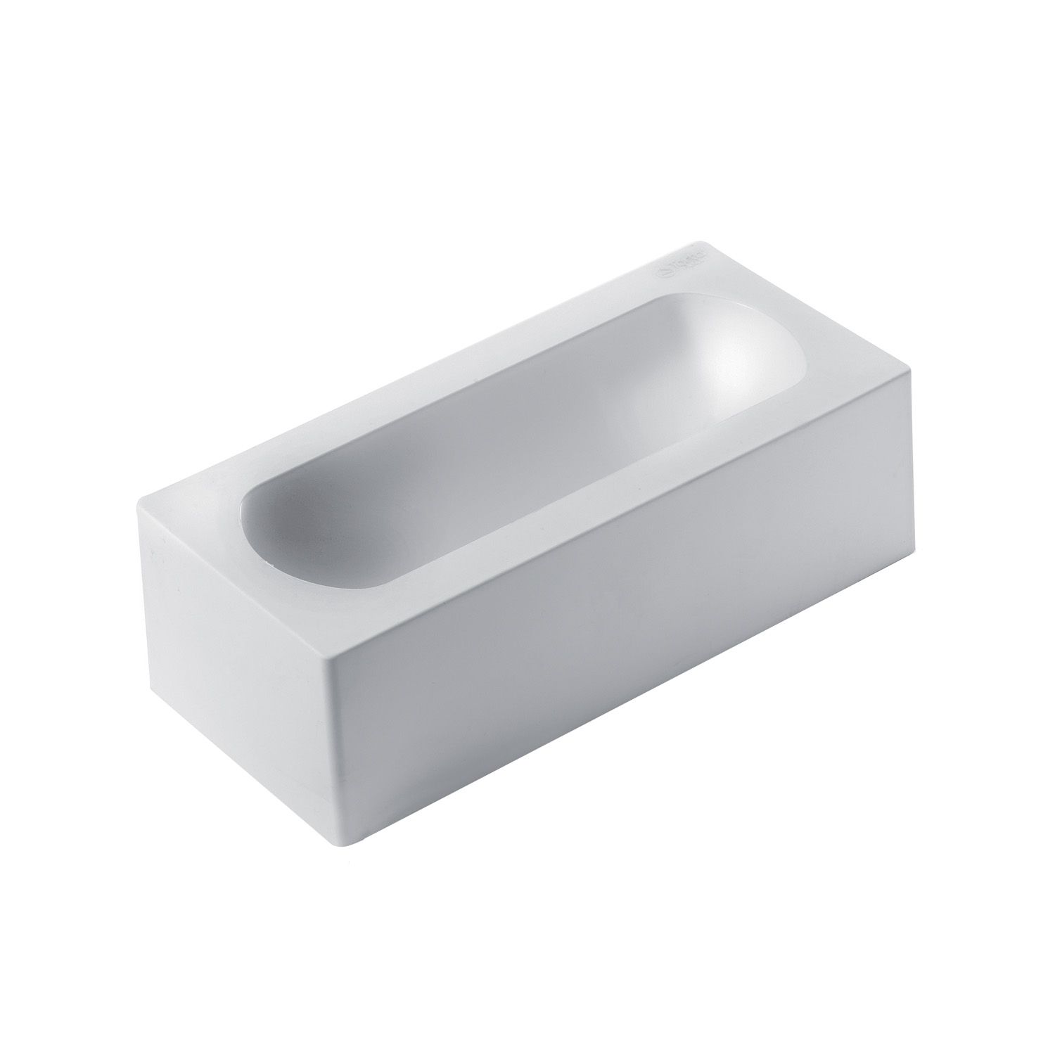 Casolaro Hotellerie Spa Gianduia cake mold in white silicone Silikomart