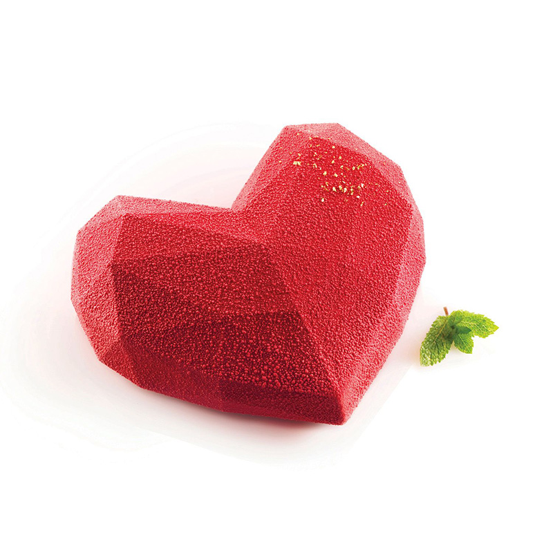 Casolaro Hotellerie Spa Heart Love Origami 600 silicone mold Silikomart