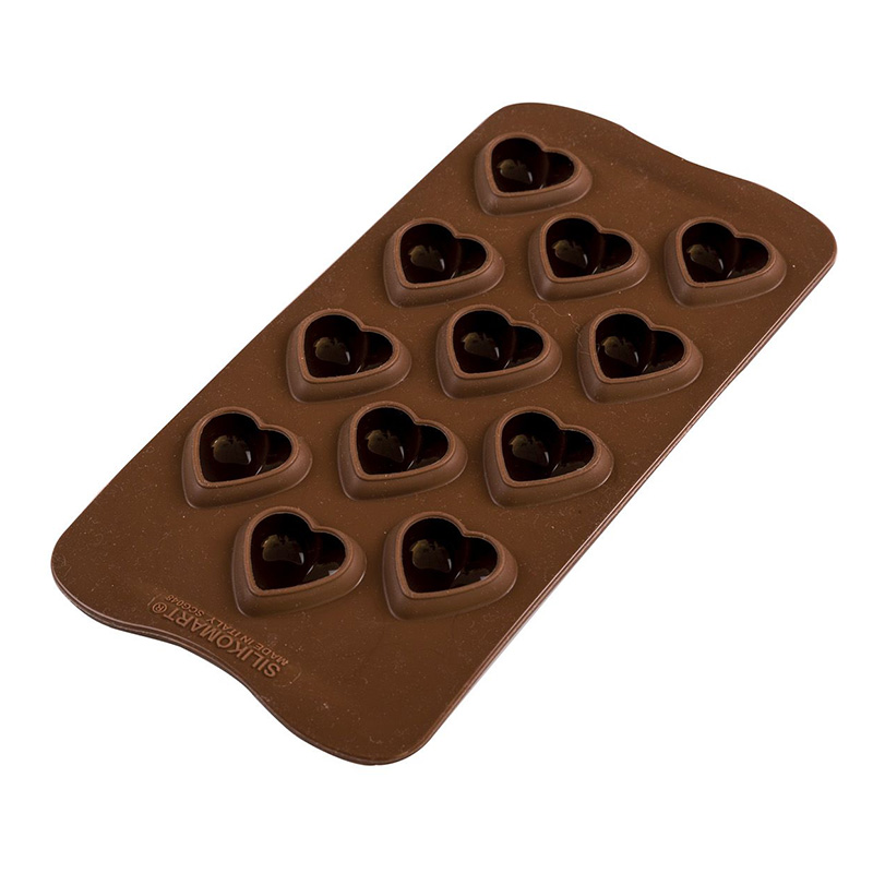 Casolaro Hotellerie Spa 3D mold My Love 12 chocolates Silikomart