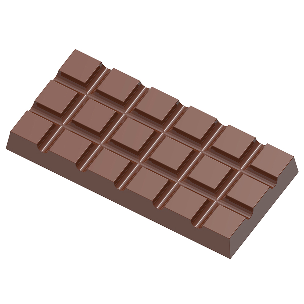 Casolaro Hotellerie Spa Chocolate bar mould with 18 squares Casolaro Hotellerie SpA