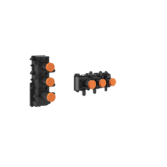 ORIGINI Parte incasso miscelatore termostatico a parete 2 uscite indipendenti-09264#031
