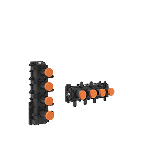 ORIGINI Parte incasso miscelatore termostatico a parete 3 uscite indipendenti-09266#031