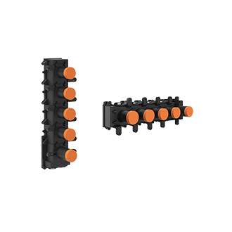 ORIGINI Parte incasso miscelatore termostatico a parete 4 uscite indipendenti-09268#031