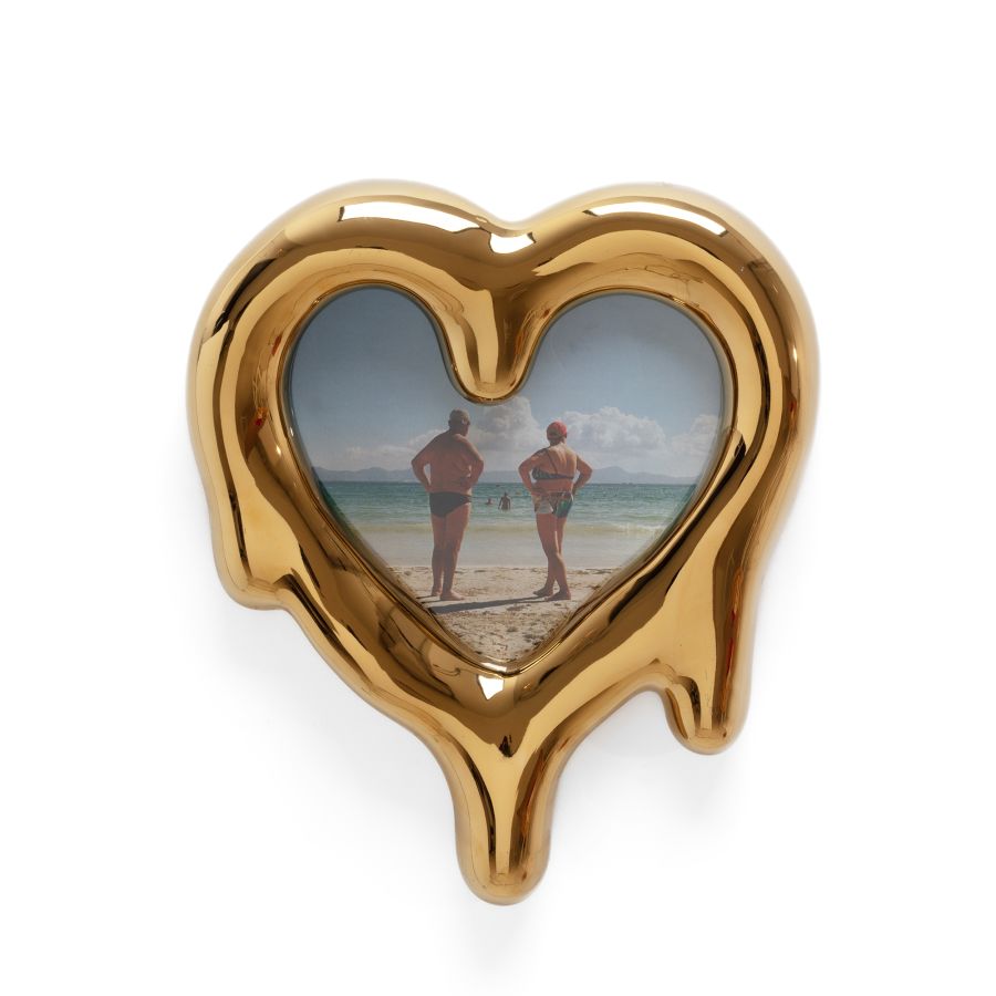 SELETTI Melted Heart Gold-10059