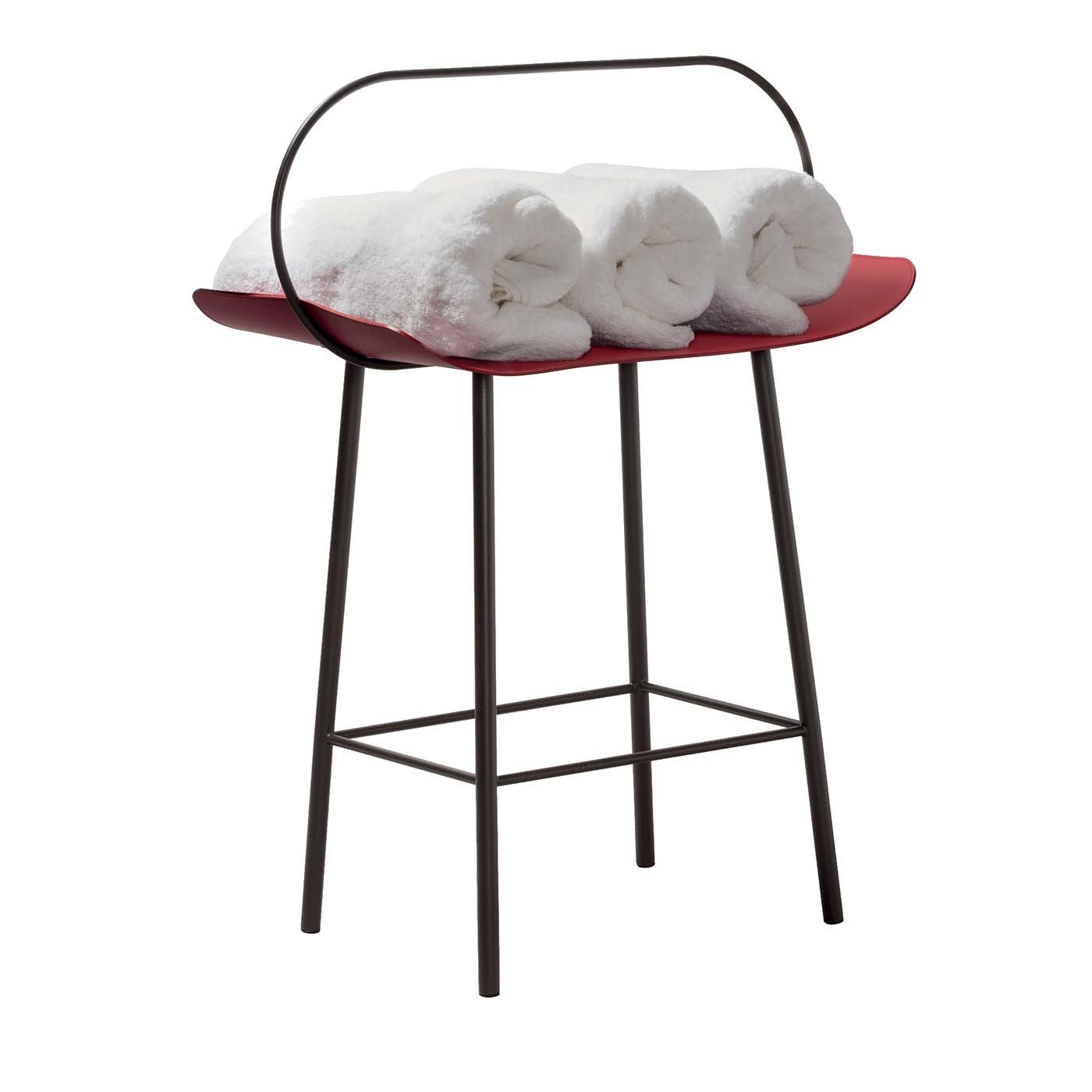 Portaoggetti Timmy in pelle e metallo