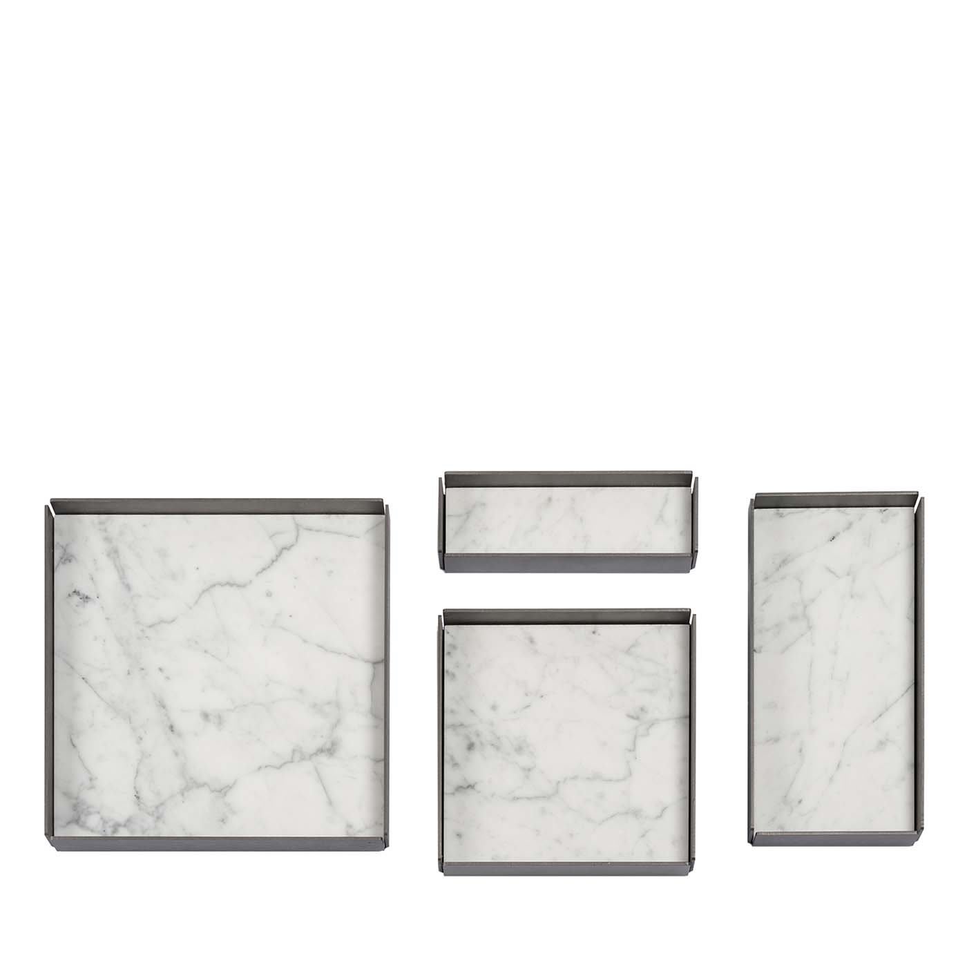 Set di vassoi modulari Fontane Bianche di Elisa Ossino