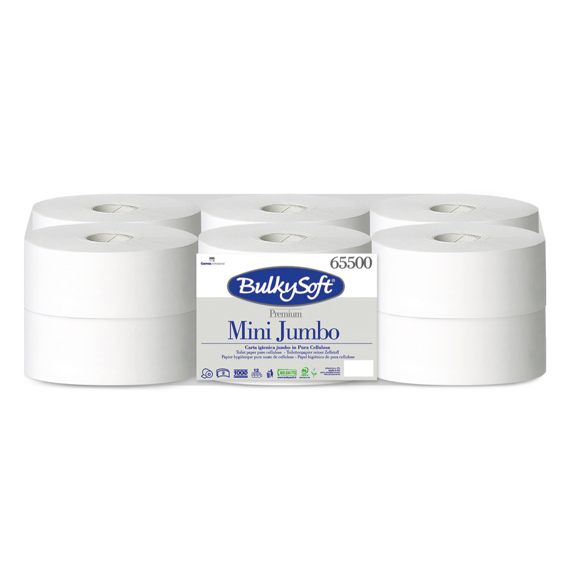 Casolaro Hotellerie Spa Set of 12 toilet paper Mini Jumbo rolls Casolaro Hotellerie SpA