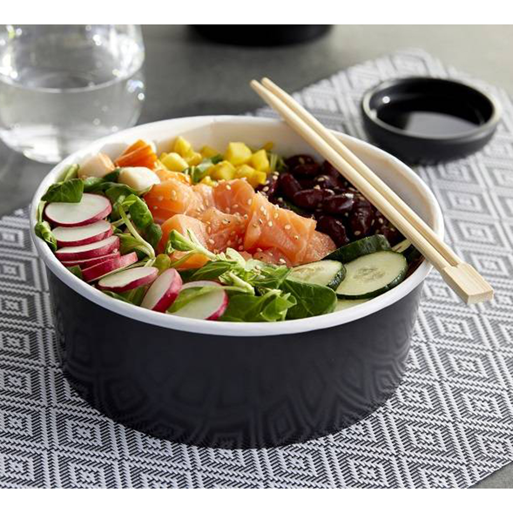 Casolaro Hotellerie Spa Set of 24 black salad bowls 1300 ml. Casolaro Hotellerie SpA