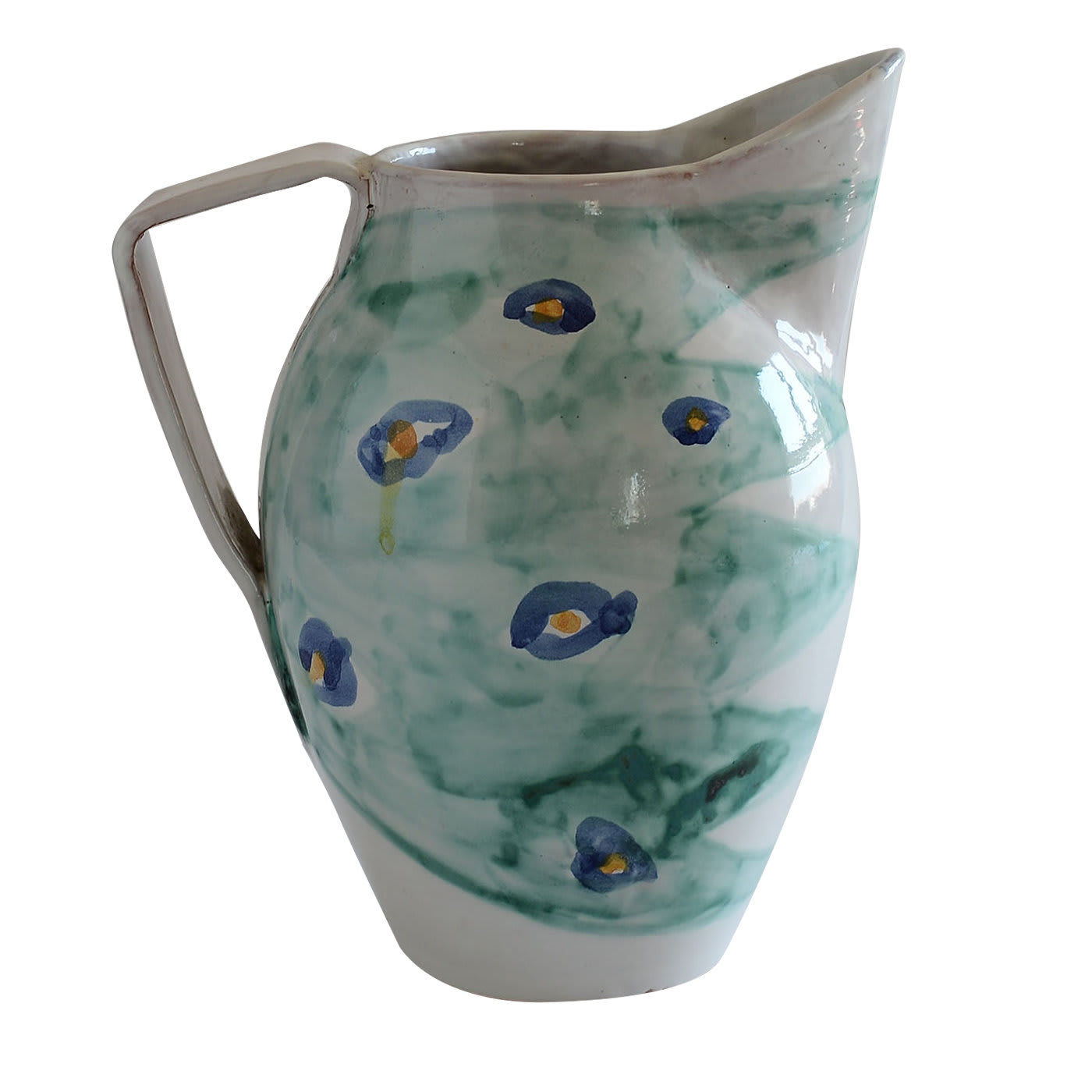 Brocca a fiore blu
