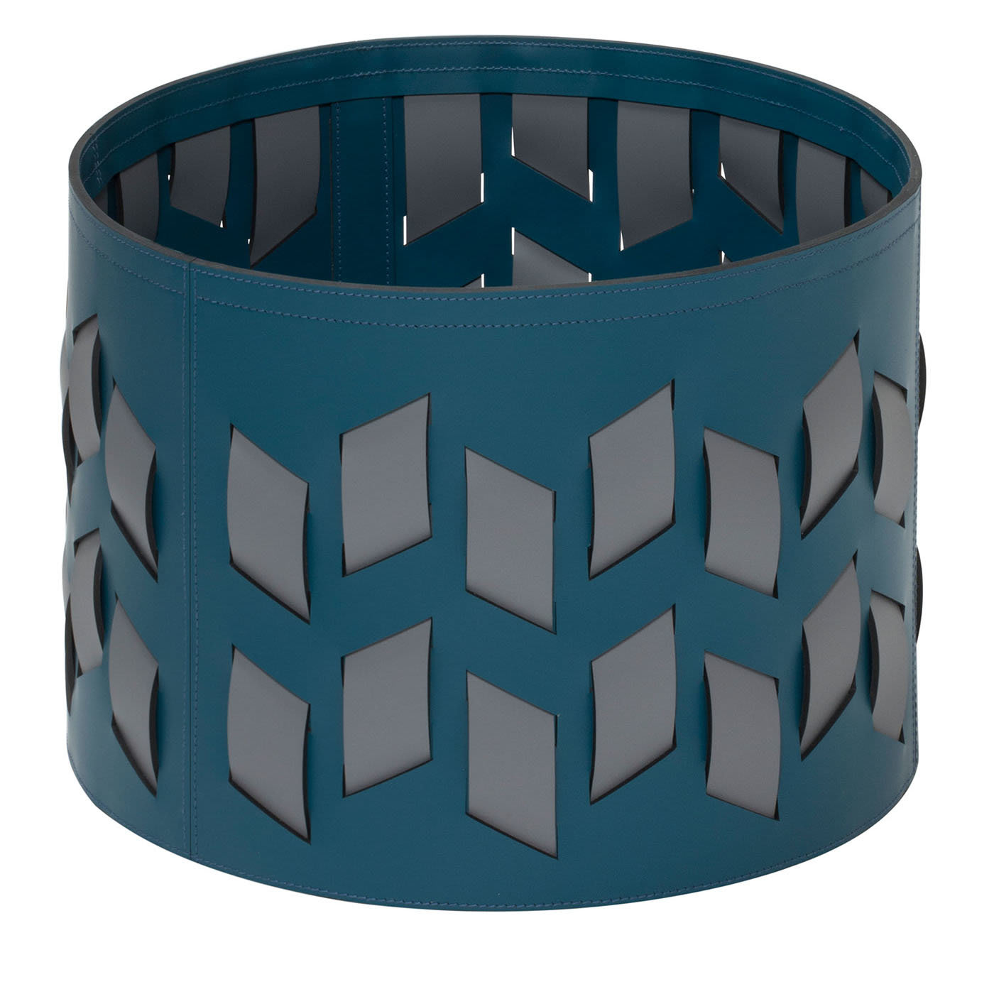 Cancun N. 9 Cestino rotondo blu petrolio