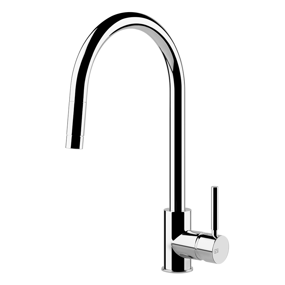 NEUTRON Miscelatore Monocomando girevole con doccetta monogetto-17120#031