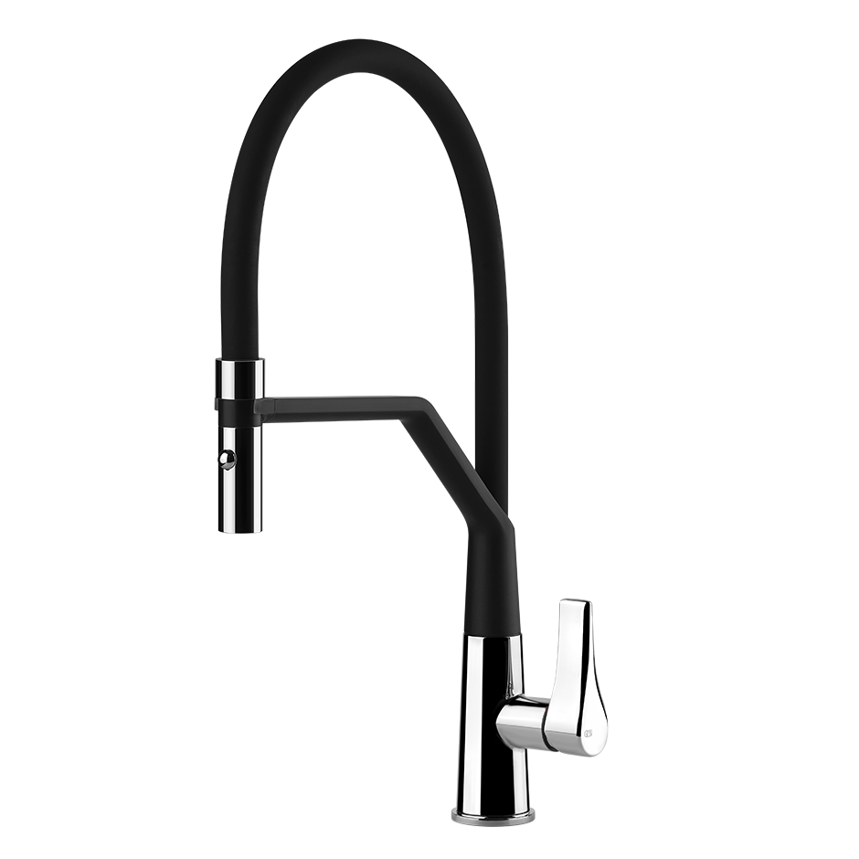 PROTON Semi-Pro miscelatore monocomando girevole con doccetta doppio getto-17191#031