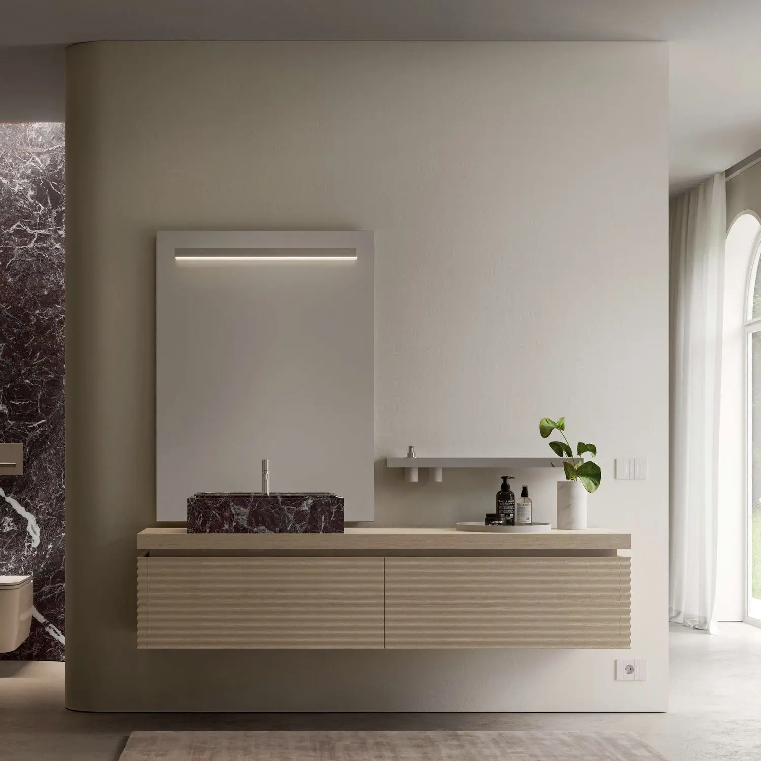 IDEA DOLCEVITA KIT 04 MOBILE DA BAGNO (ROVERE SBIANCATO)-DOLCEVITA04