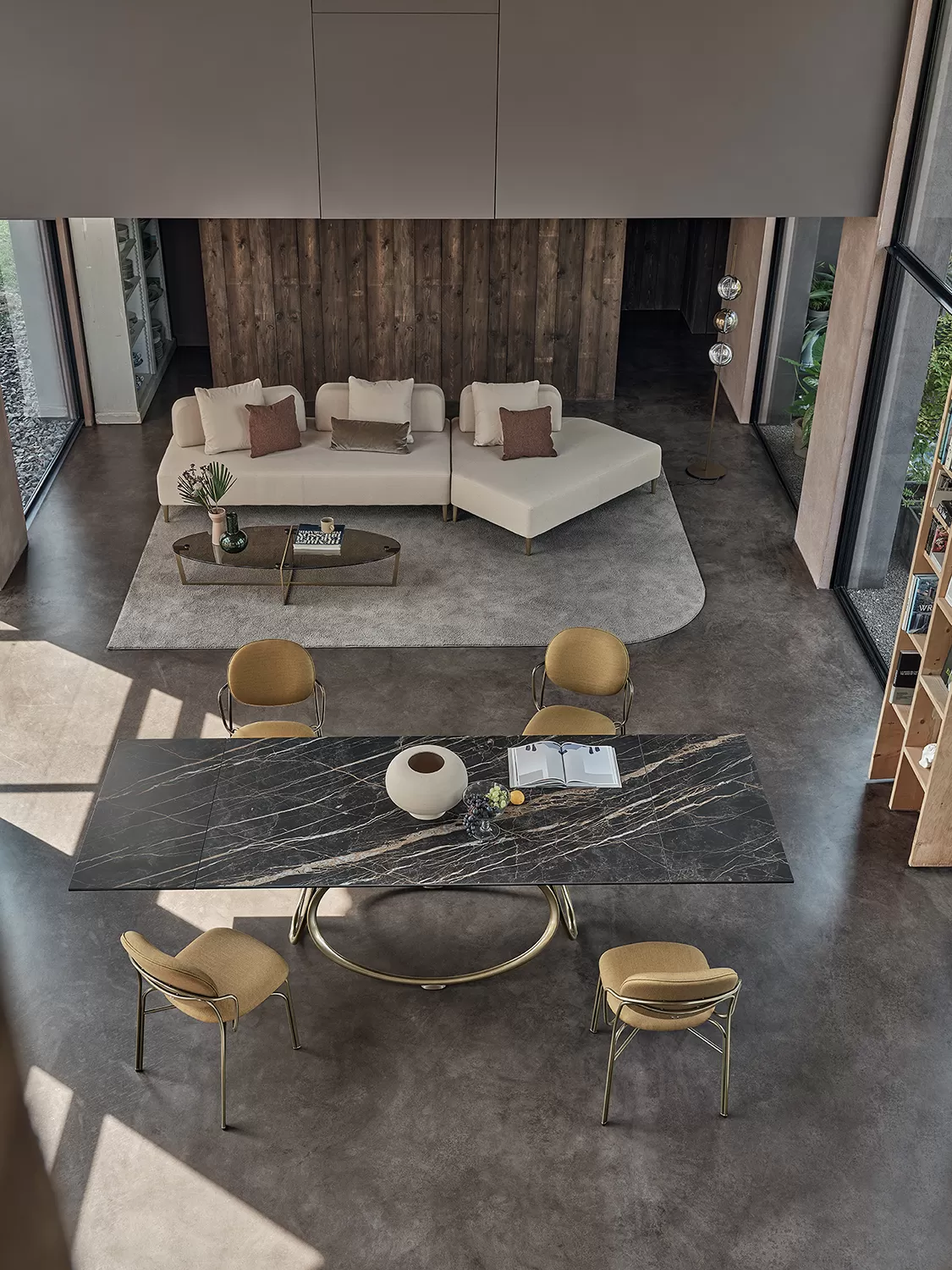 BONTEMPI LOUIS TAVOLO RETTANGOLARE FISSO 53 56-LOU#5356