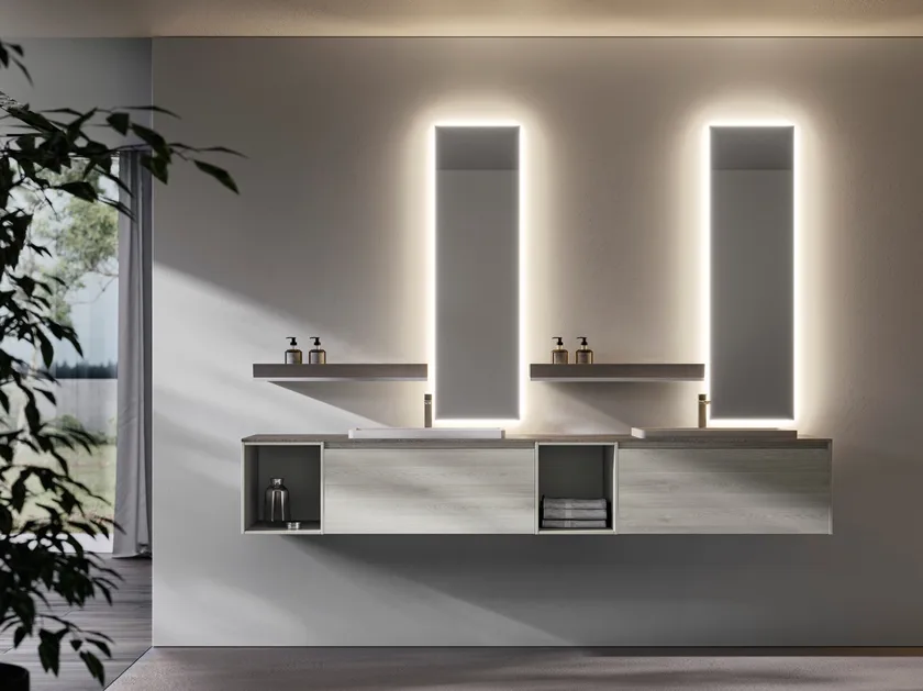 IDEA NYU KIT 04 MOBILE DA BAGNO (LACCATO PERLA OPACO)-NYU04