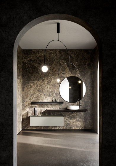 IDEA CUBIK KIT #1 MOBILE DA BAGNO (GRIGIO PIETRA OPACO)-CUBIK#1