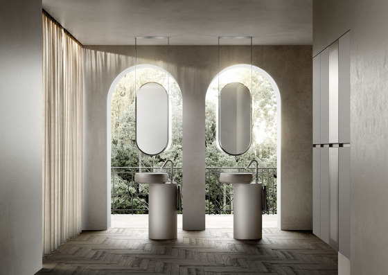 IDEA CUBIK KIT #10 MOBILE DA BAGNO (LACCATO METAL COLOR TITANIO)-CUBIK#10