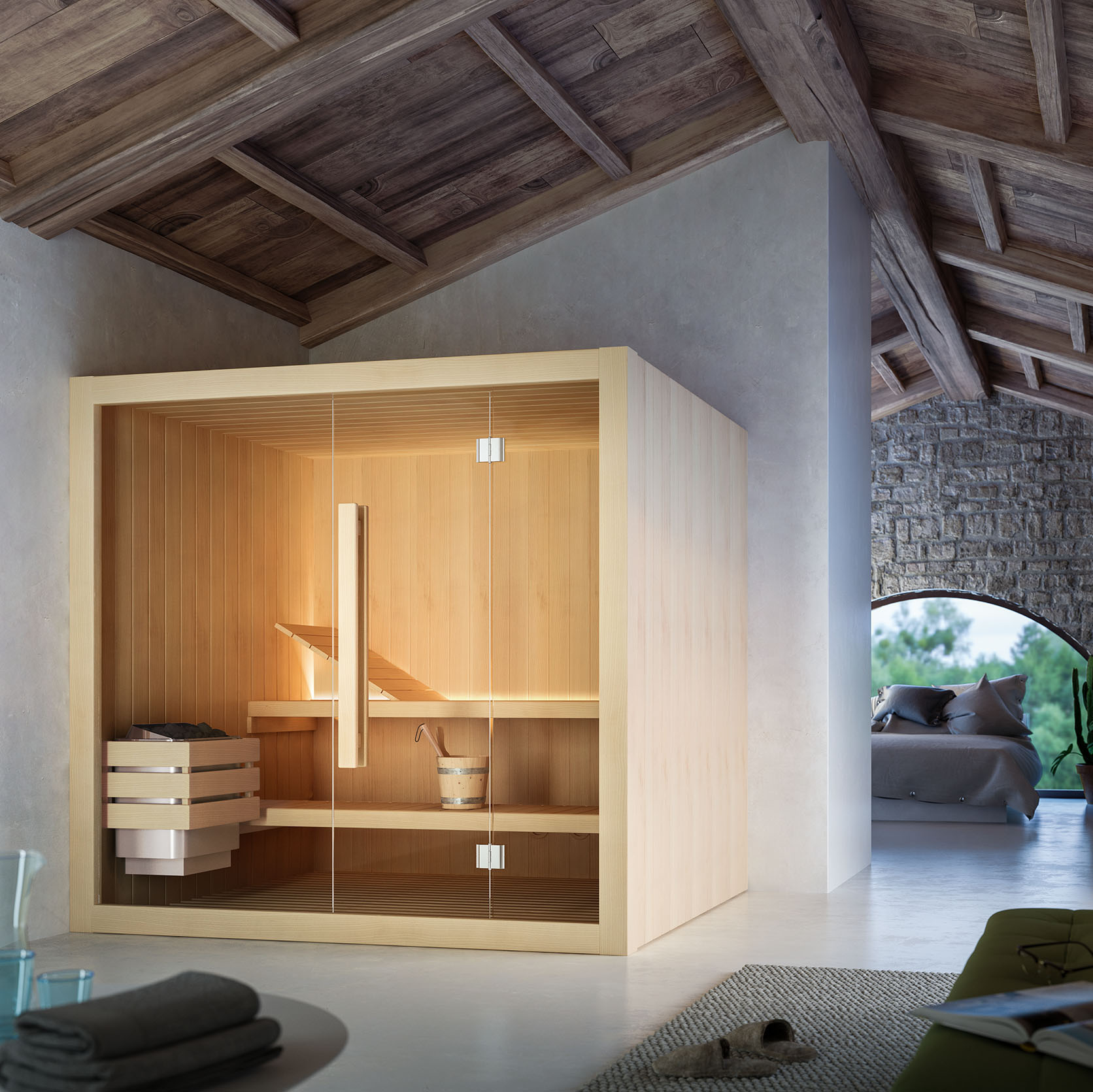 GLASS 1989 HOSHI SAUNA FINLANDESE-VM11HT100000000