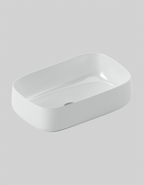 THE.ARTCERAM COGNAC QUADRO LAVABO APPOGGIO 55X35-COL00801;00