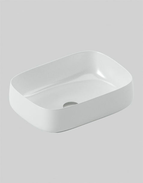 THE.ARTCERAM COGNAC QUADRO LAVABO APPOGGIO 56X41-COL00901;00