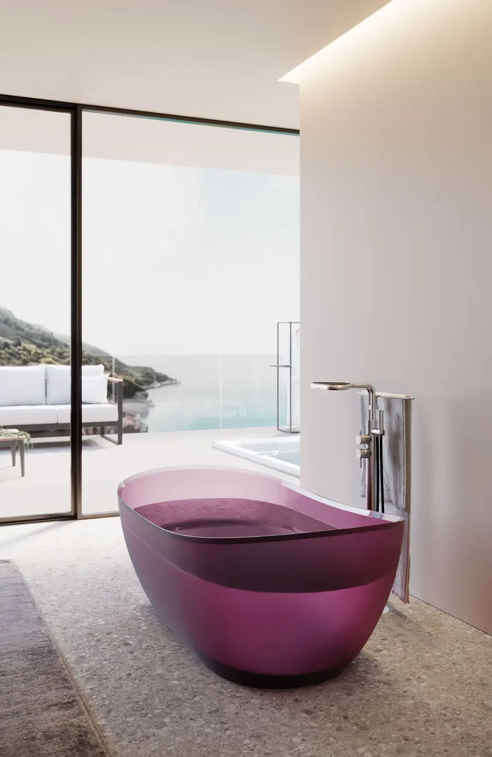 DISENIA Vasca HABE 173×84.5x59,5 cm SATINATA-HBEVLS-AM