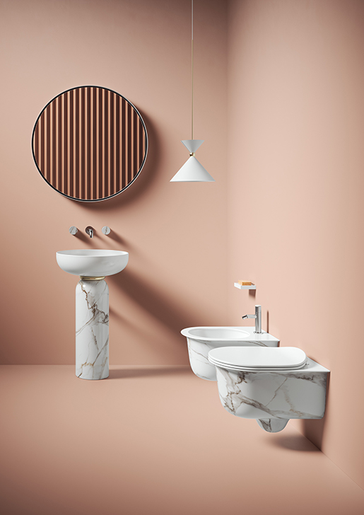 THE.ARTCERAM Chic con kit WC SOSPESO - BIDET SOSPESO-CHICSOS01;00