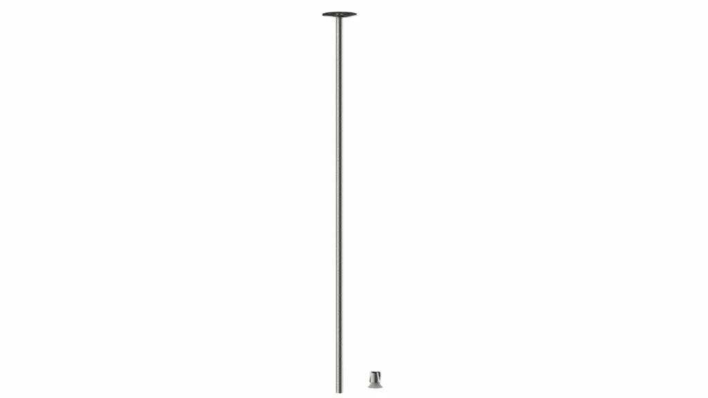 BONGIO ToolS Bocca a soffitto in acciaio spazzolato 316 con comando remoto bordo piano con cartuccia tradizionale.-TO977ASNERP