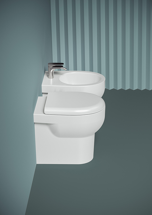 THE.ARTCERAM SMARTY 2.0 con kit WC A TERRA - BIDET A TERRA-SMARTYTER01;00