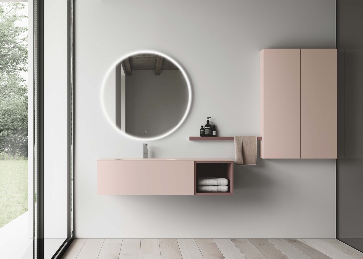 IDEA DOGMA KIT 12 MOBILE DA BAGNO (LACCATO CONFETTO OPACO/LACCATO MEDIOEVO OPACO)-DOGMA12