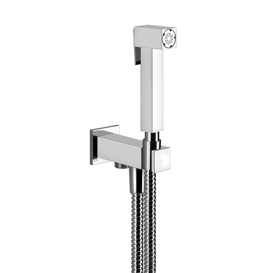 RETTANGOLO TOTAL LOOK Doccetta shut-off a parete. Da abbinare a miscelatore-20023#031