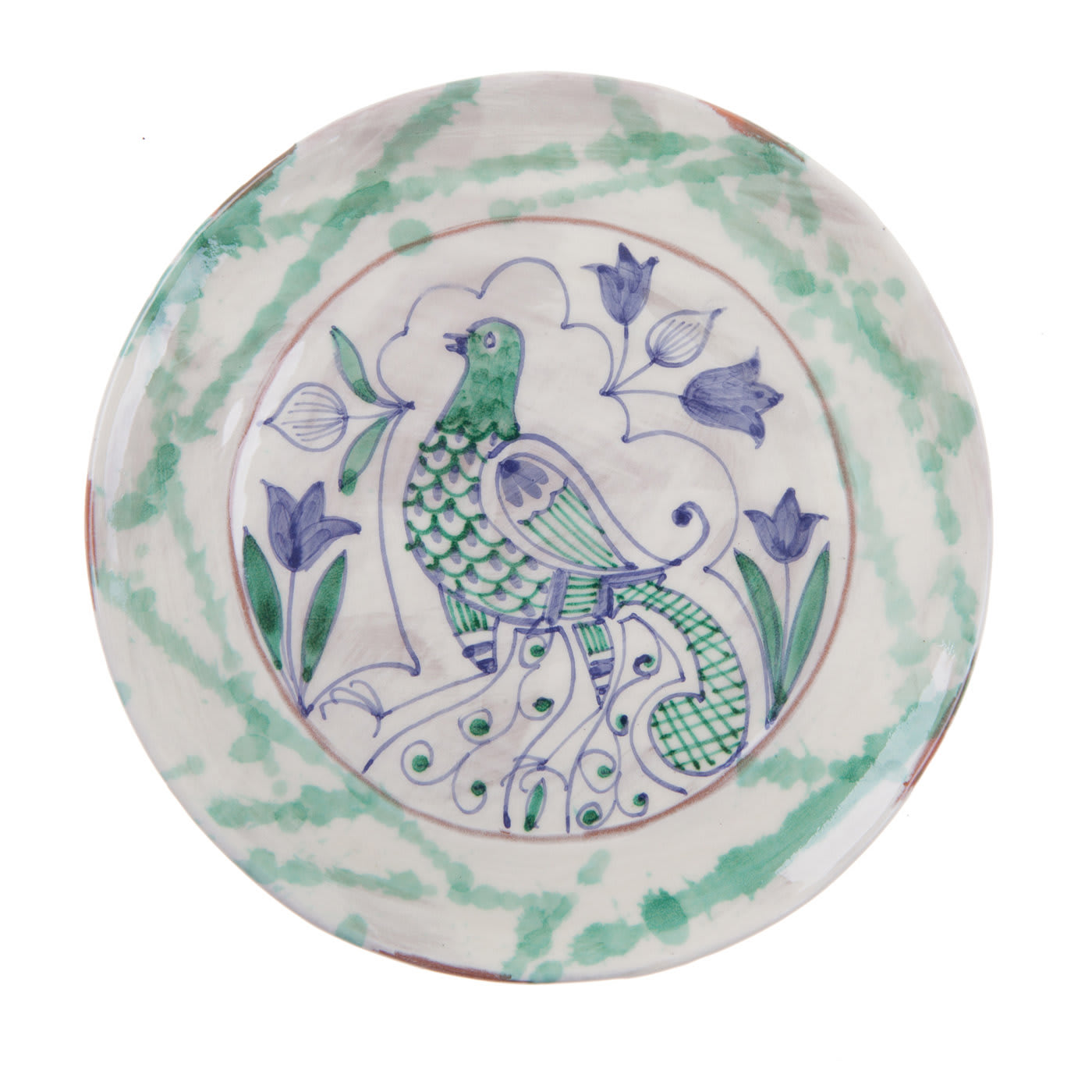 Ciotola da portata in ceramica Pavone