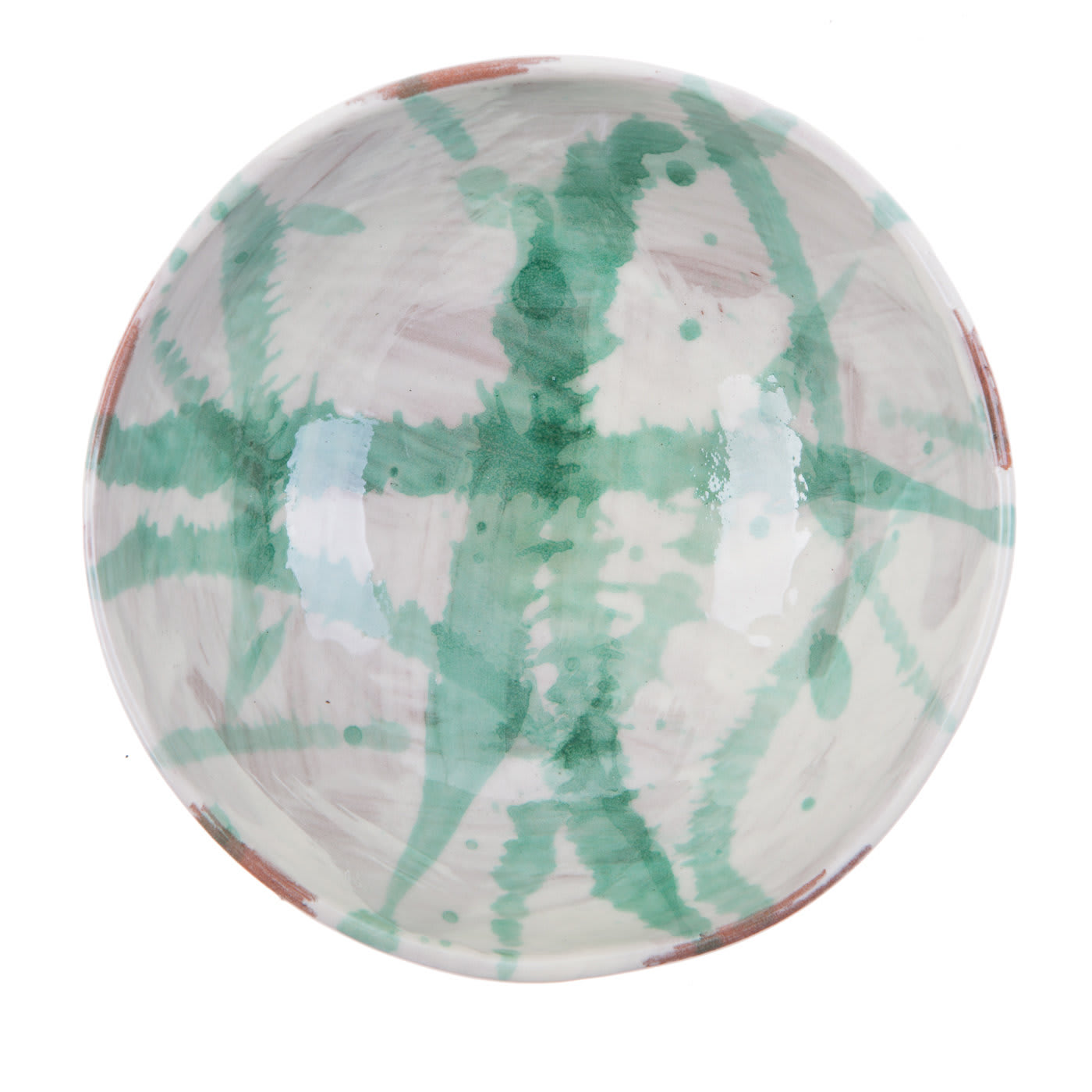 Set di 4 ciotole in ceramica Pavone