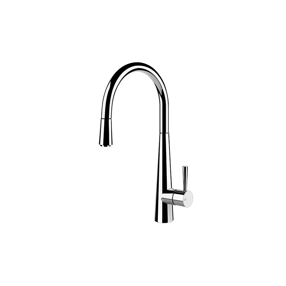 JUST Miscelatore lavello girevole con doccetta estraibile monogetto-20577#031